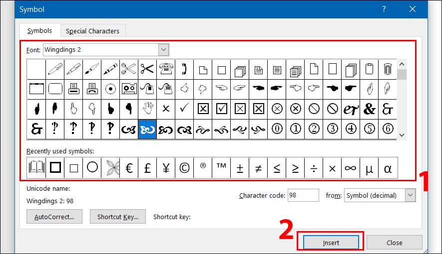 Cách chèn biểu tượng quyển sách trong word cực nhanh chóng