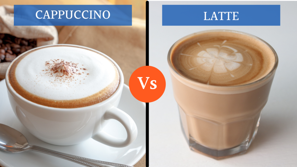 So sánh sự khác biệt giữa capuchino và latte