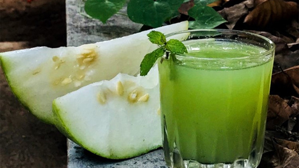 nước ép bí đao bạc hà