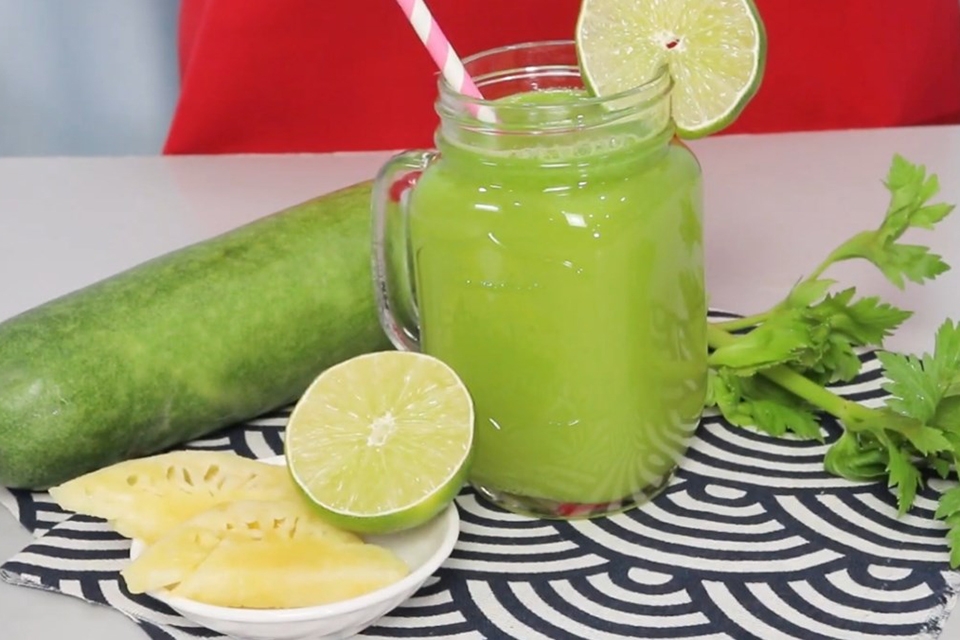 nước ép bí đao cần tây