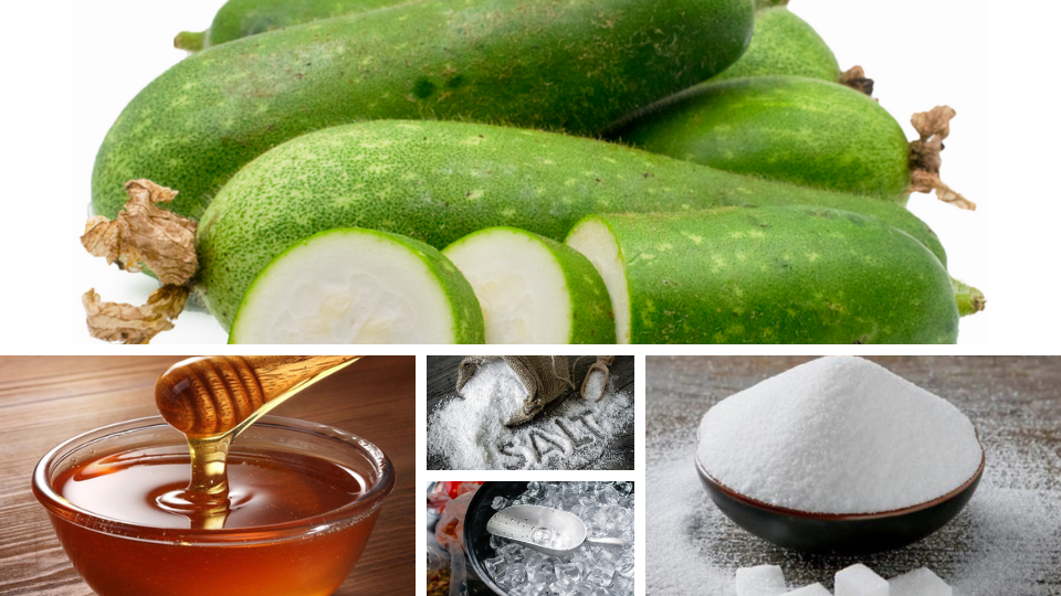 nguyên liệu làm nước ép bí đao mật ong