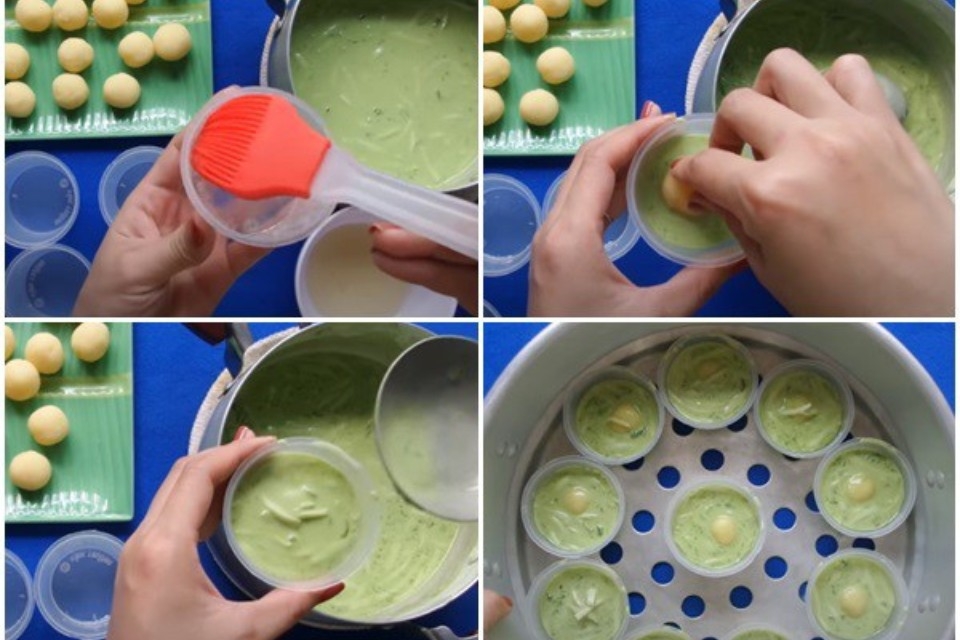 Tạo hình bánh xu xê mochi