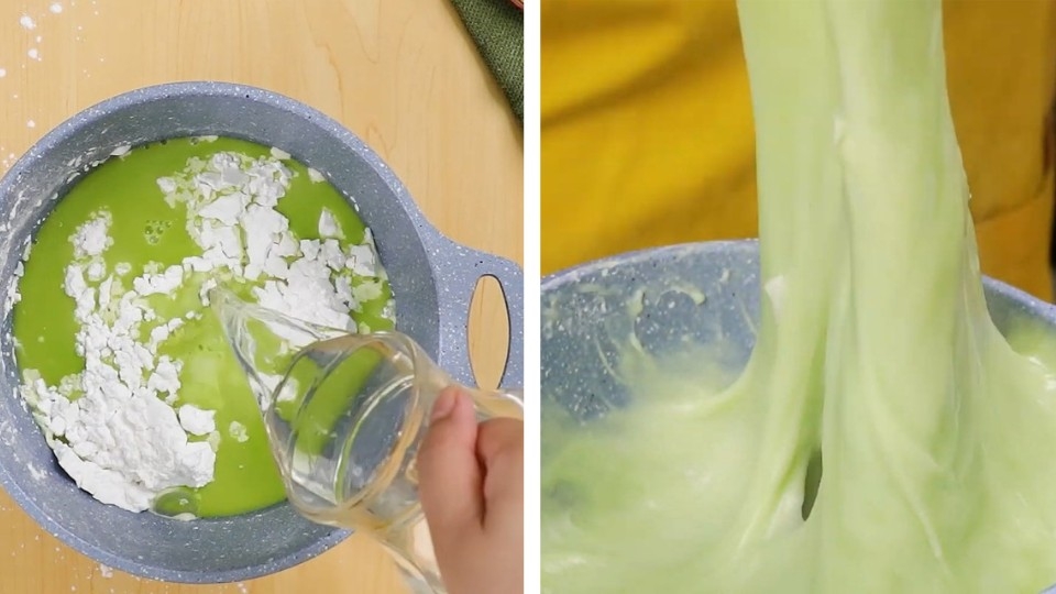 Làm vỏ bánh xu xê nhân đậu xanh