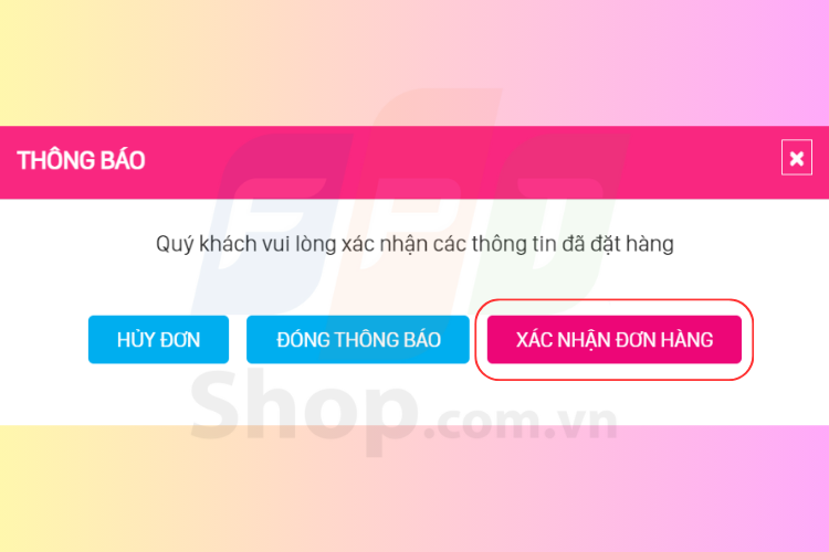 Xác nhận đơn hàng mua sim 0843 lần cuối