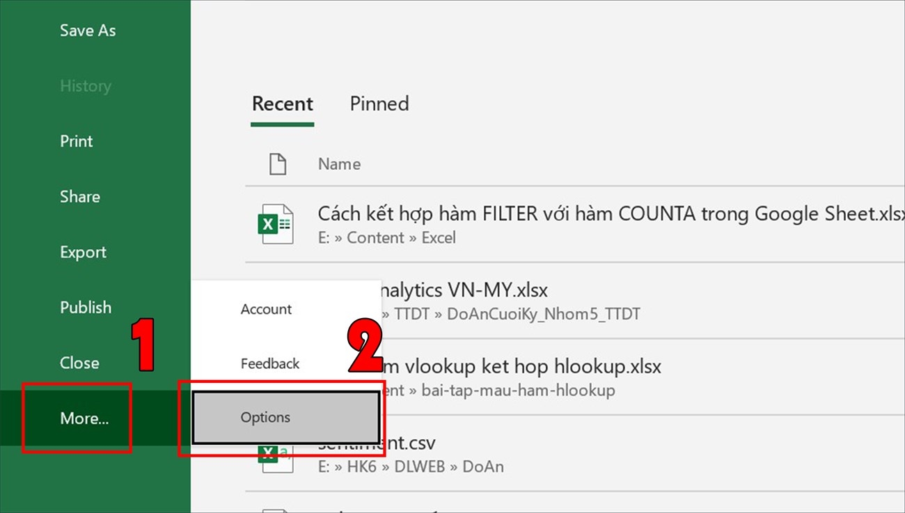 cách căn lề excel 1