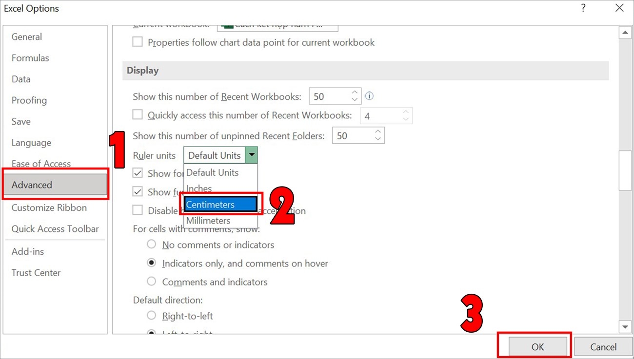 cách căn lề excel 2