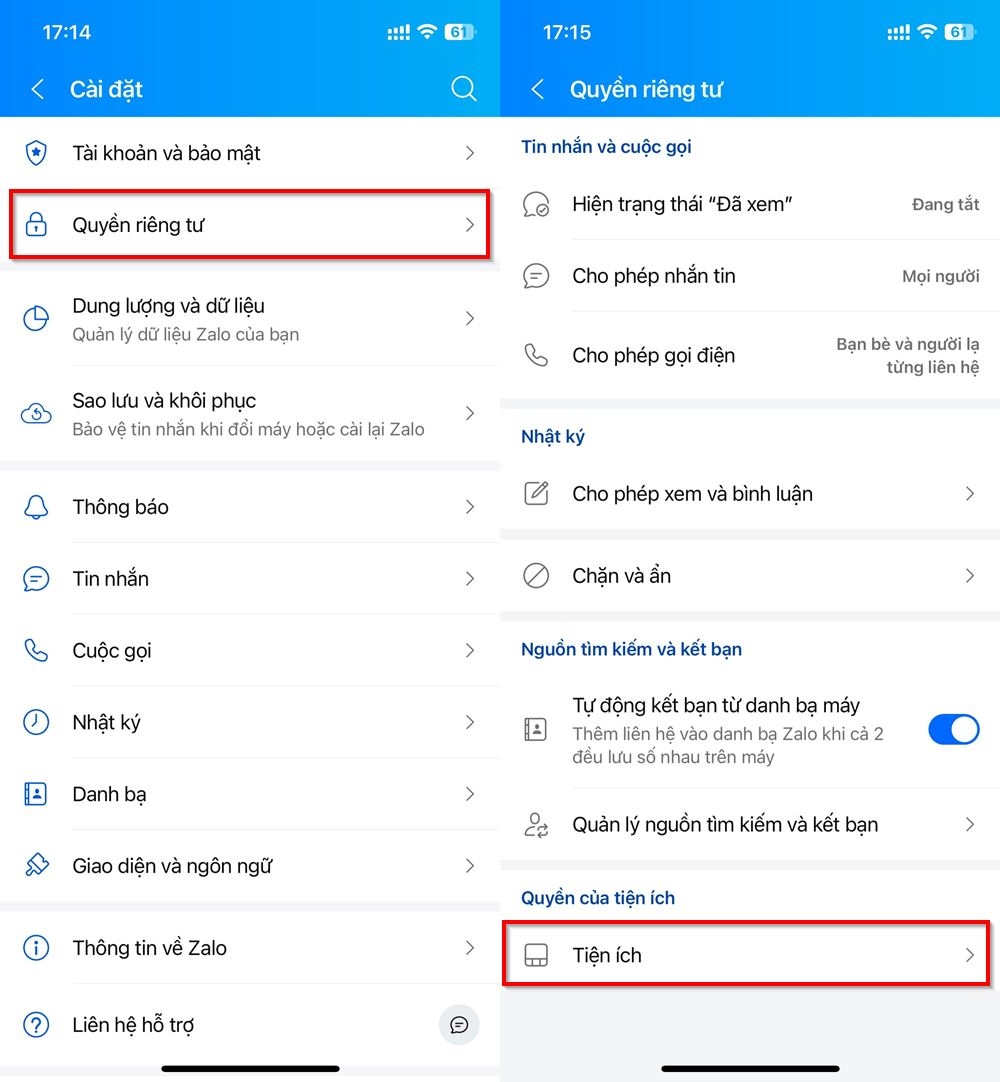 Cách mở liên kết trên Zalo bằng trình duyệt web 2