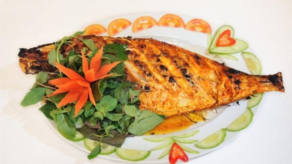 Cá da bò nướng muối ớt