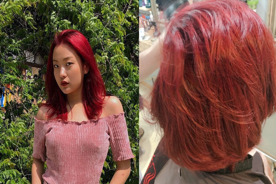 Tóc màu đỏ burgundy