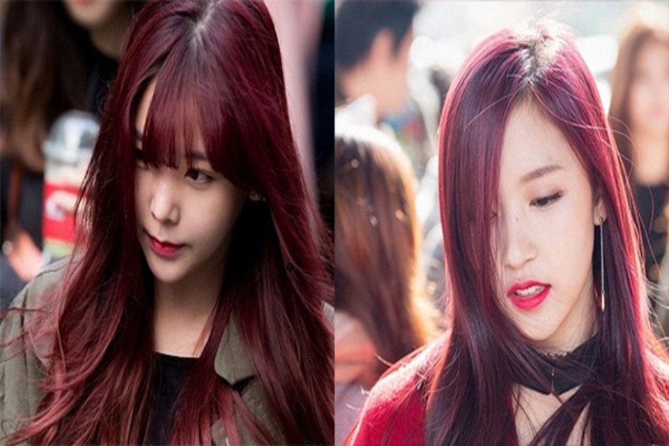 Màu đỏ nâu ánh tím