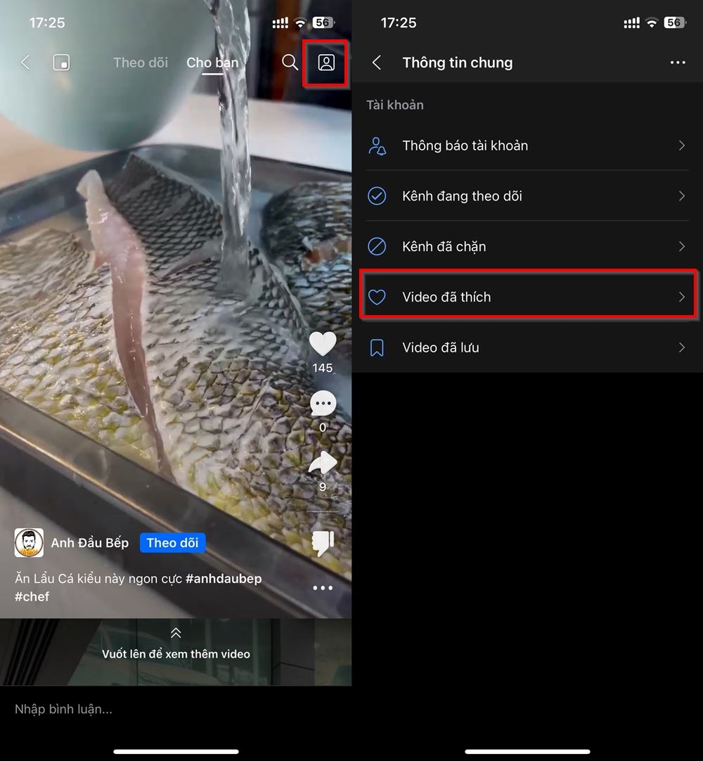 Cách xem lại Zalo Video đã thích 2