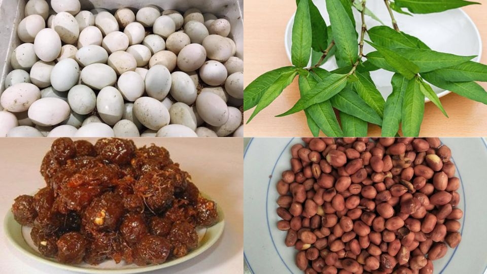 hột vịt lộn xào me 1