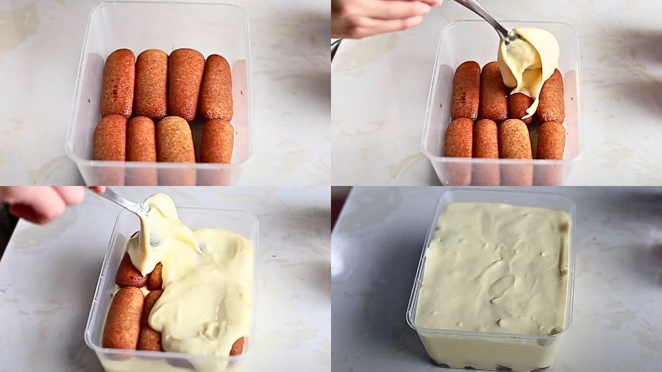 Hoàn thiện bánh Tiramisu