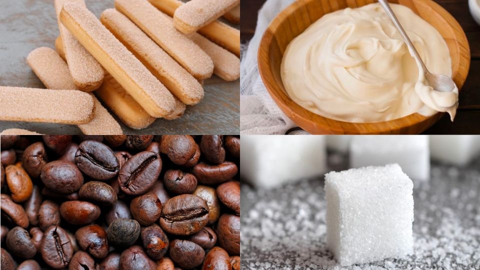 Nguyên liệu làm bánh Tiramisu