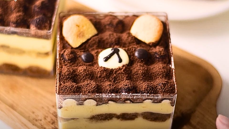 Thành phẩm bánh Tiramisu không cần lò nướng