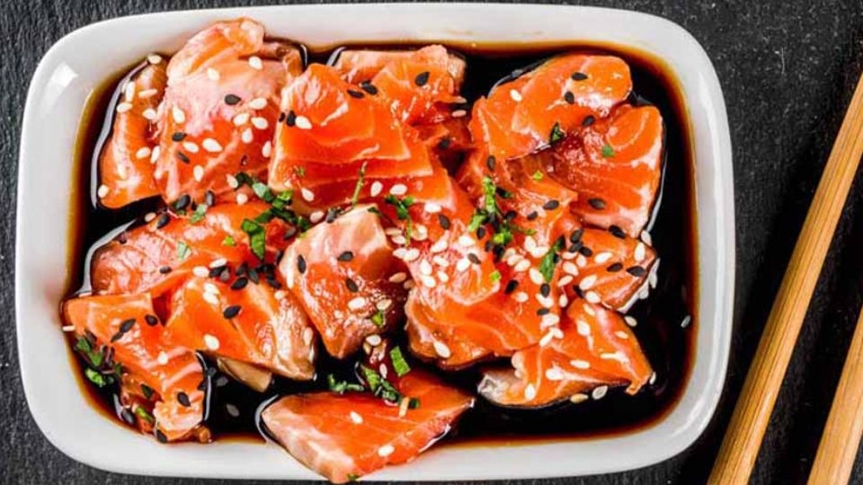 cá hồi ngâm tương (cách 1)