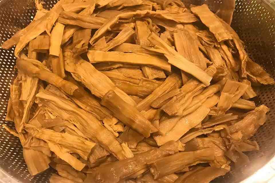 Chế biến phần măng khô 
