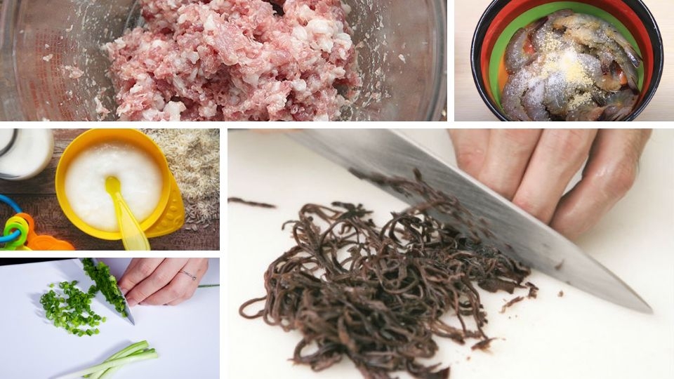 sơ chế nguyên liệu làm bánh khọt