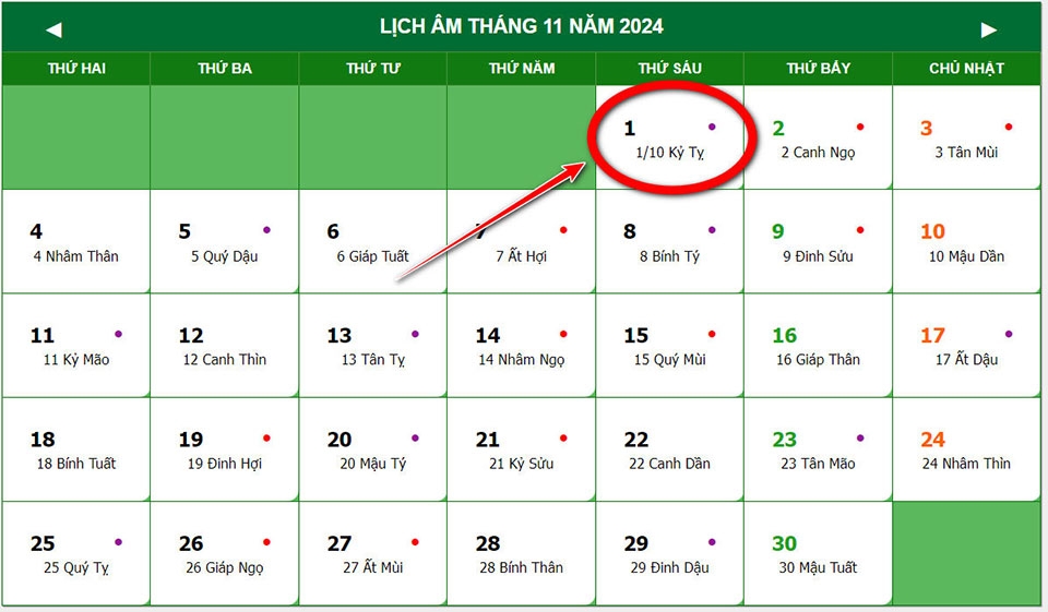 Tháng 10 có bao nhiêu ngày - Ảnh 04