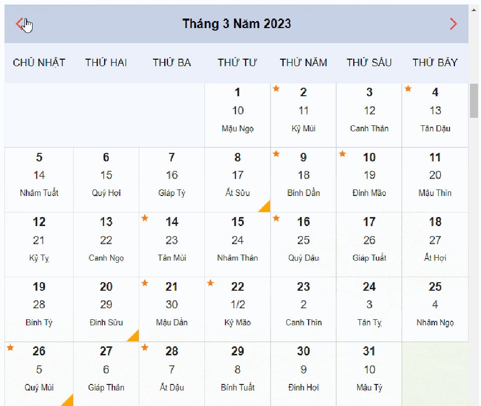 tháng 3 có bao nhiêu ngày - Ảnh 01
