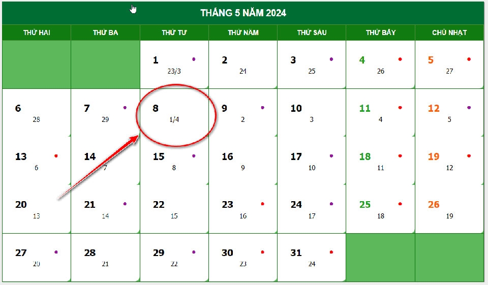 Tháng 4 có bao nhiêu ngày - Ảnh 02