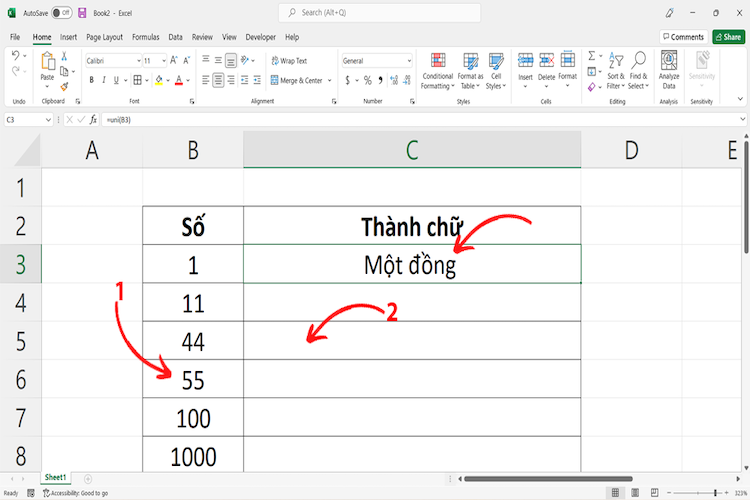 Cách chuyển số thành chữ bằng MACRO
