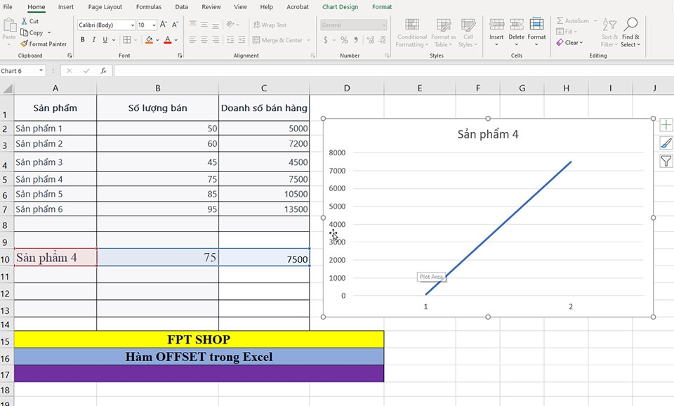 Cách sử dụng hàm OFFSET trong Excel - Ảnh 12