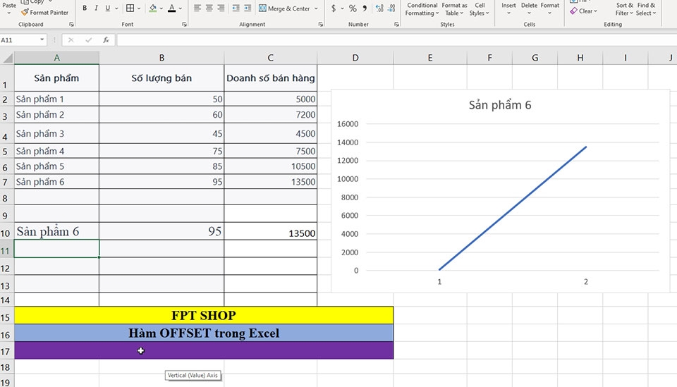 Cách sử dụng hàm OFFSET trong Excel - Ảnh 14