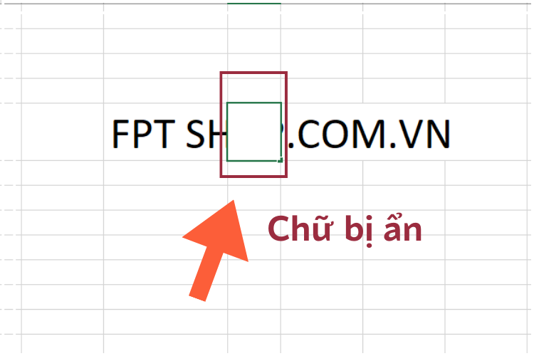 Lỗi dữ liệu bị mất 1 phần do ô quá nhỏ
