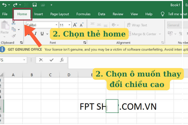 Chỉnh kích thước ô trong excel nhanh chóng và dễ dàng