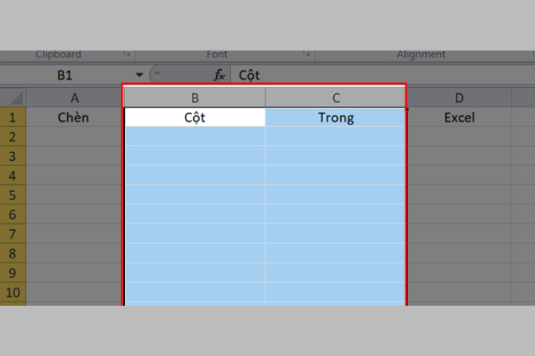 Các cách tạo cột trong Excel nhanh nhất