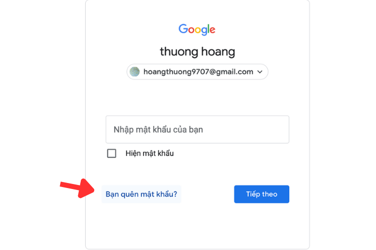 quên mật khẩu gmail 01