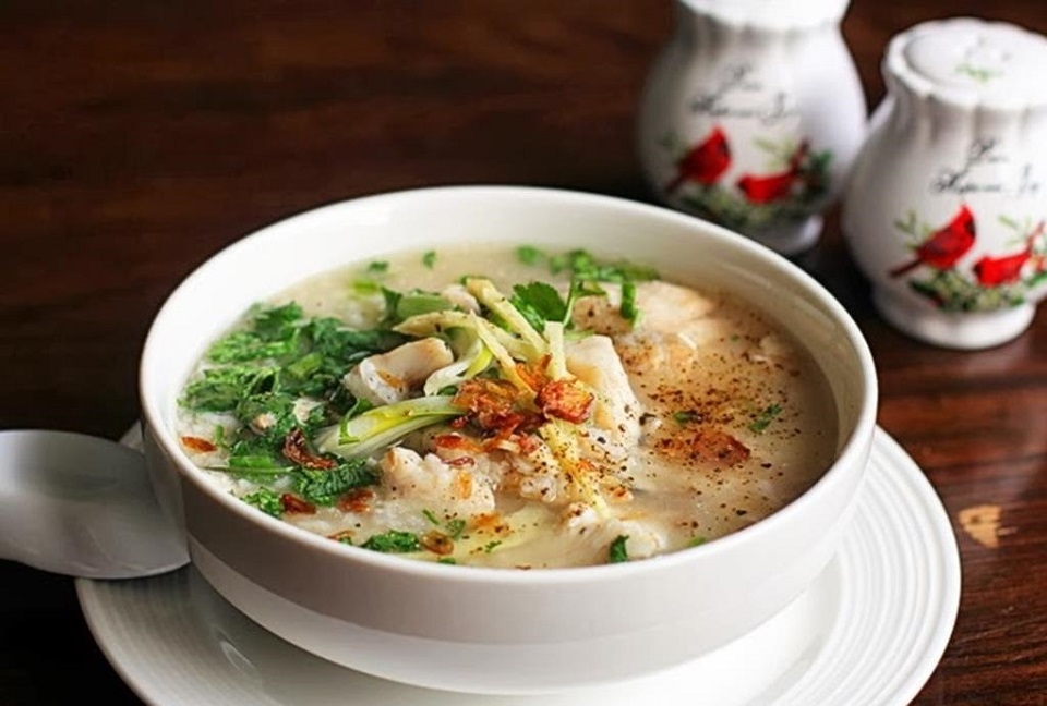 Cháo cá đối đậm đà và bổ dưỡng