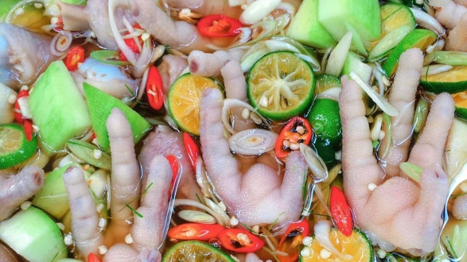 chân gà sả tắc