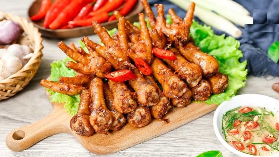 chân gà nướng