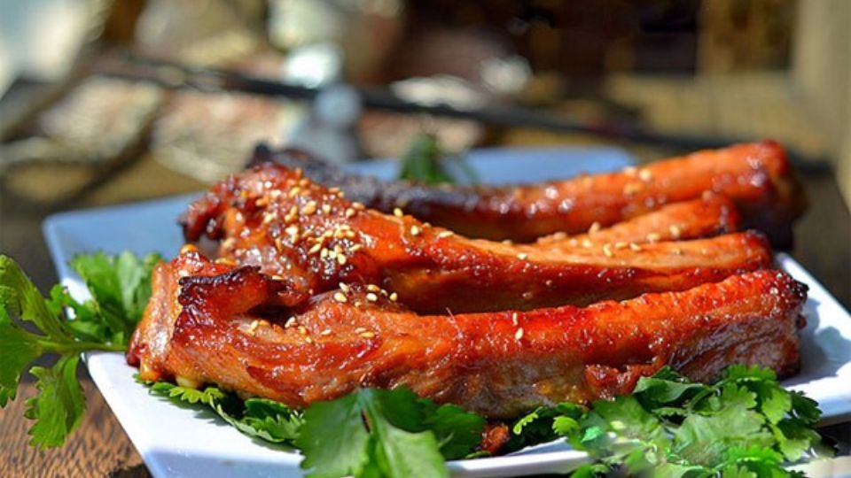 sườn nướng dầu hào