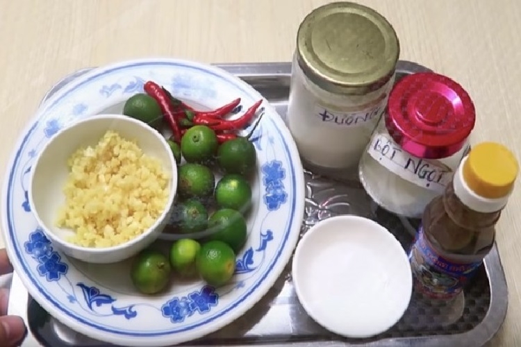Nguyên liệu pha mắm tôm
