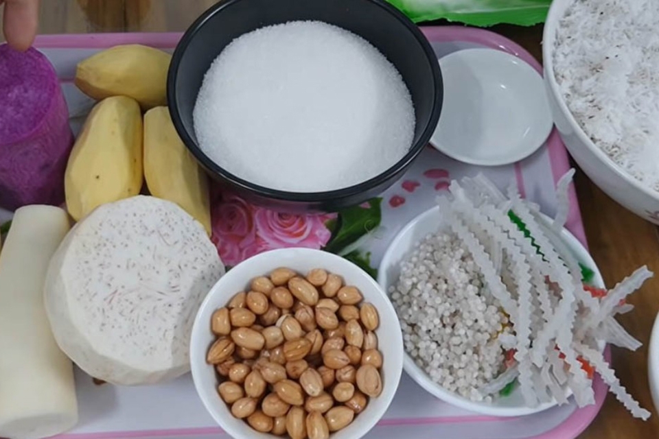 Cách nấu chè bà ba đơn giản