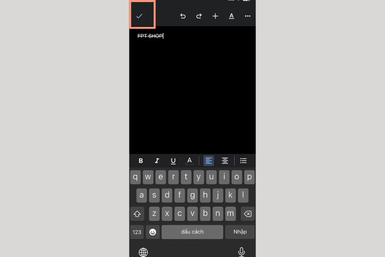 cách gạch ngang chữ trong google docs 3