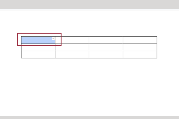 Cách gộp ô trong Google Docs 5