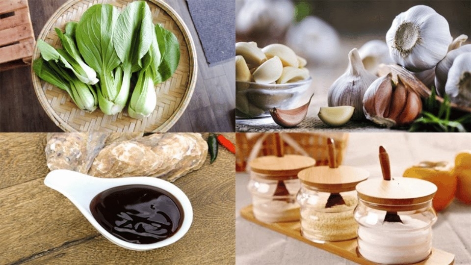 Cải thìa xào tỏi