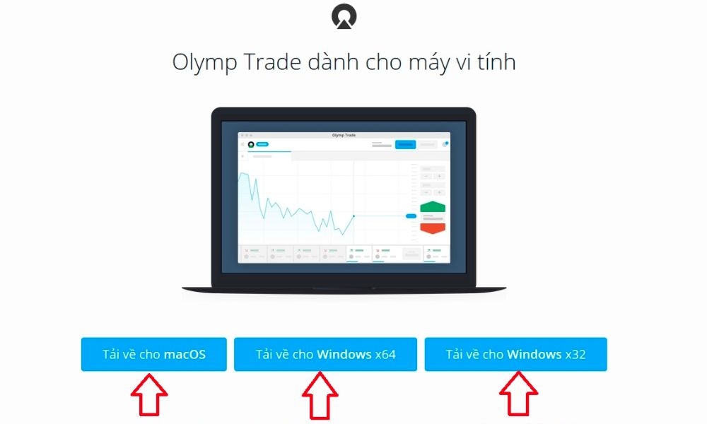 Truy cập vào trang chủ Olymp Trade