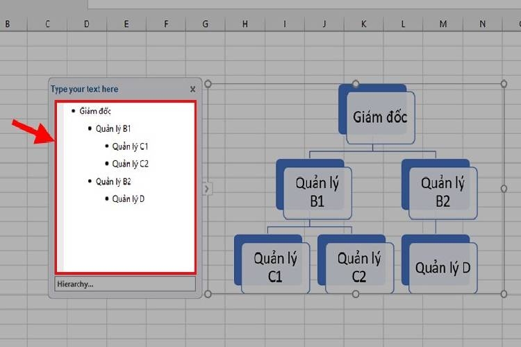 Thực hiện nhập tất cả nội dung vào hộp thoại Type your text here