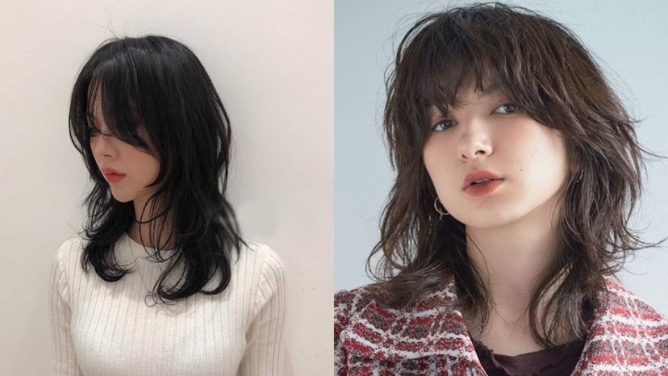 Tóc mullet uốn xoăn