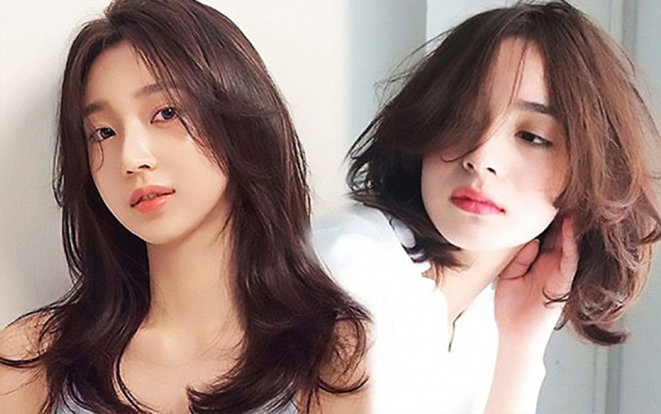 Tóc mullet nữ sóng nước