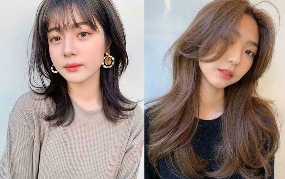 Tóc mullet nữ uốn chữ S