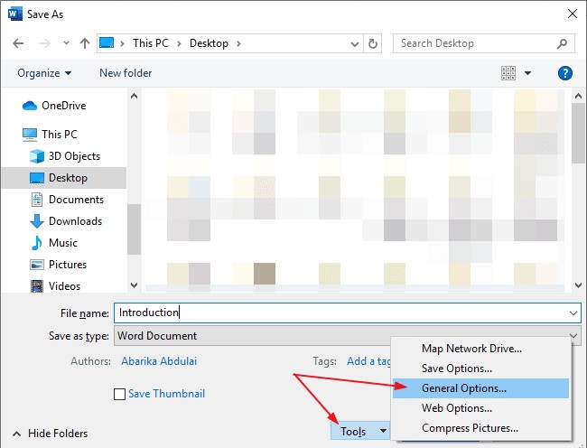 Cách đặt mật khẩu cho file Word (1)
