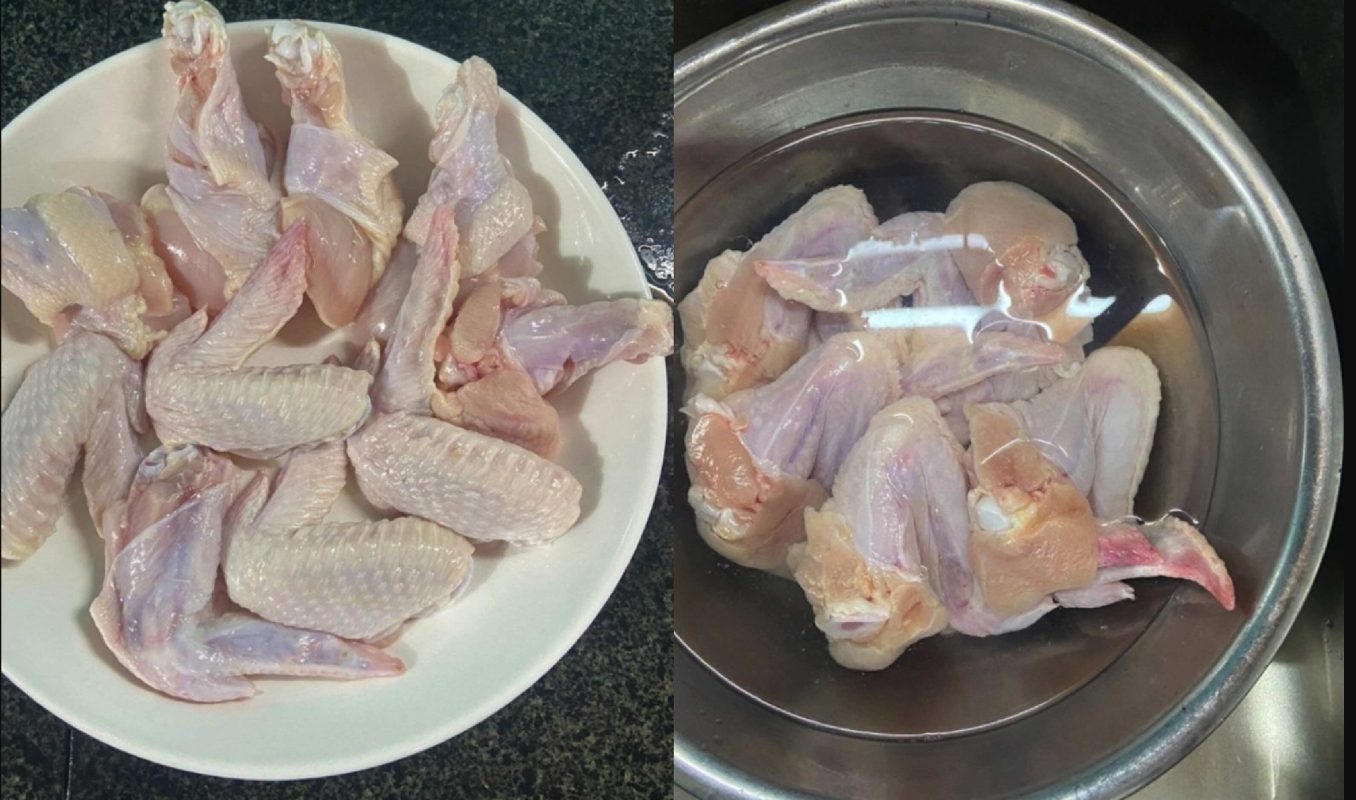 Sơ chế cánh gà làm gà rim mắm