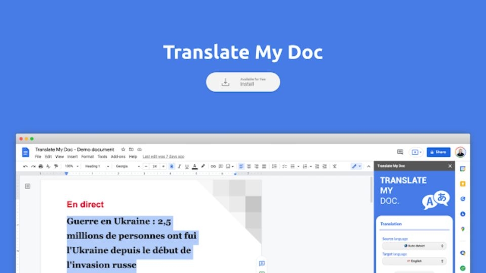 Translate My Doc