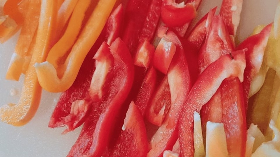 Sơ chế ớt chuông